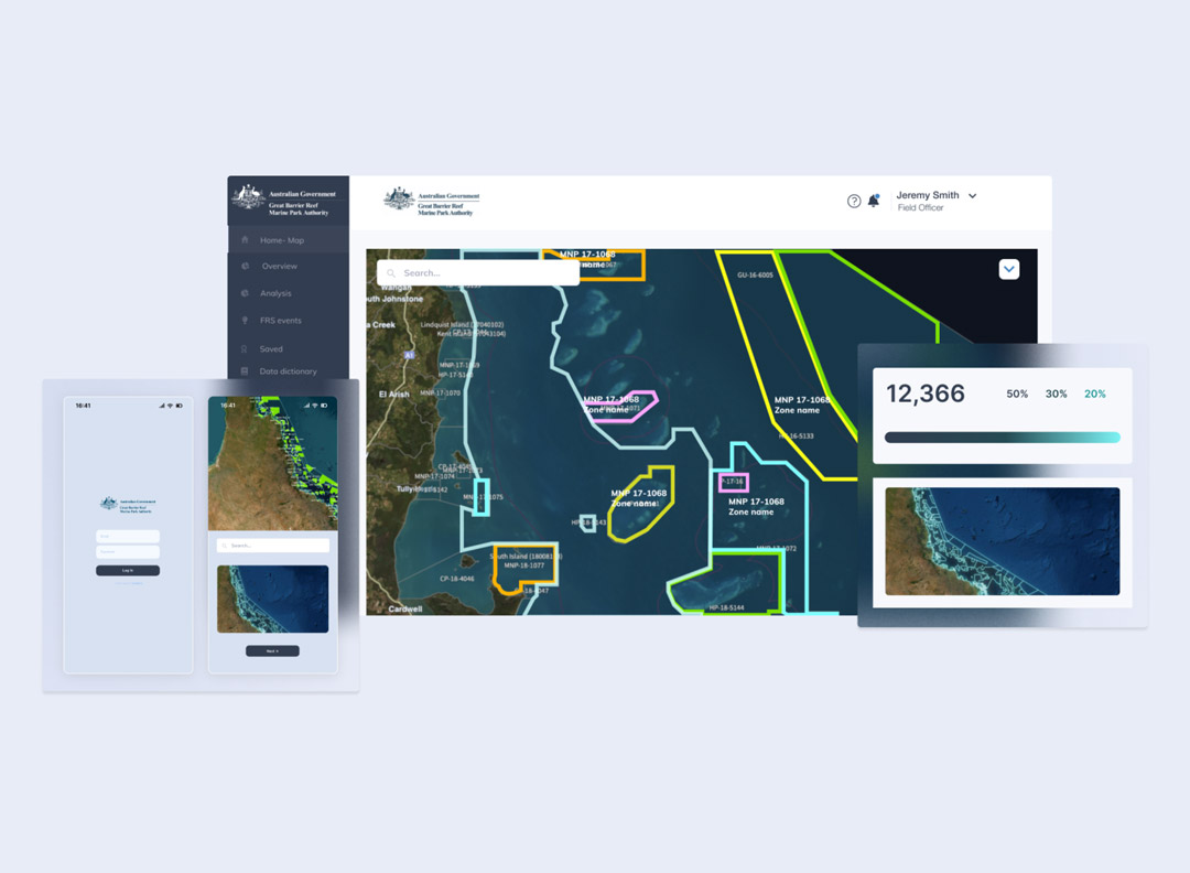 Great Barrier Reef Marine Park Authority and Reef Authority Wireframe