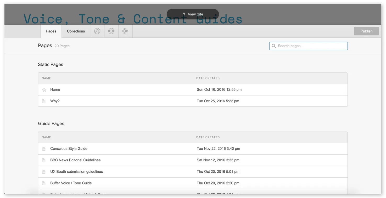 The expanded Editor panel