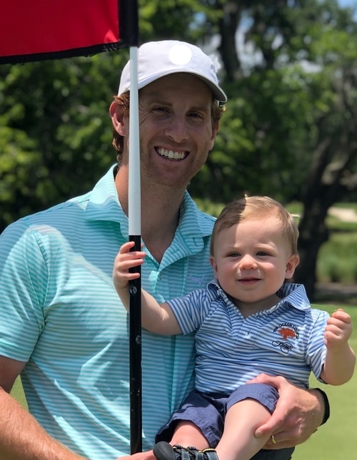 Father & Son Golfing