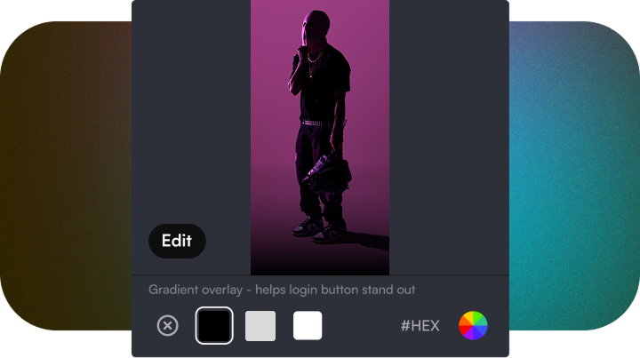 Screenshot of the app customization tool.