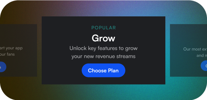Screenshot of a Creator Portal plan information page.
