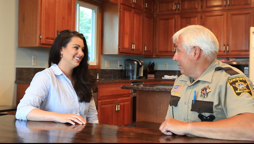 Julia Coleman and her father, a Ramsey County Sheriff's Deputy