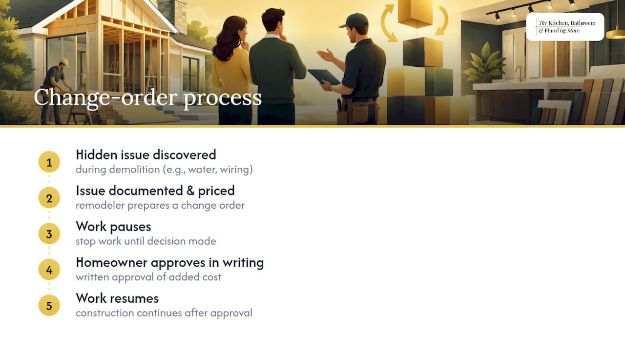 Remodel change order approval process