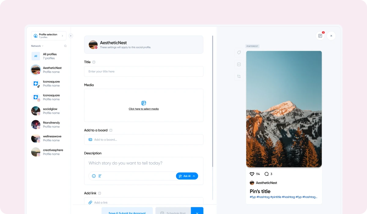 Introducing our Pinterest scheduler