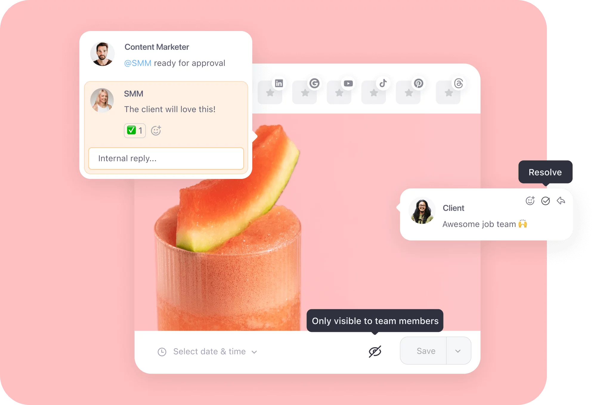 Overview of Planable's approval process