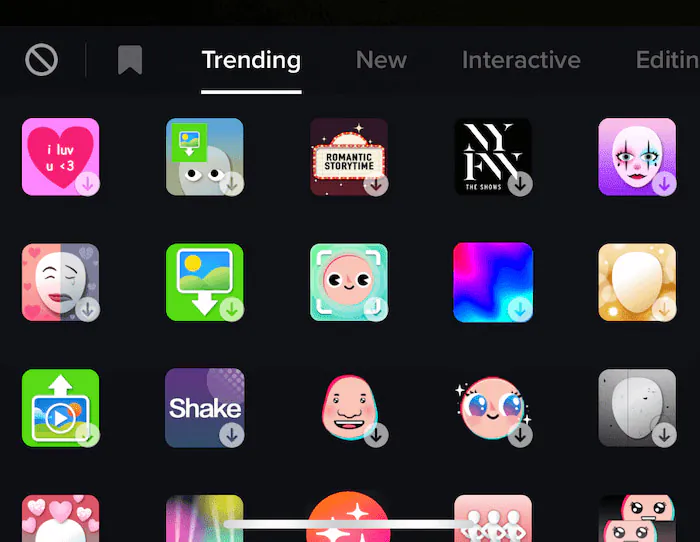 Utilisez les effets TikTok dans vos vidéos