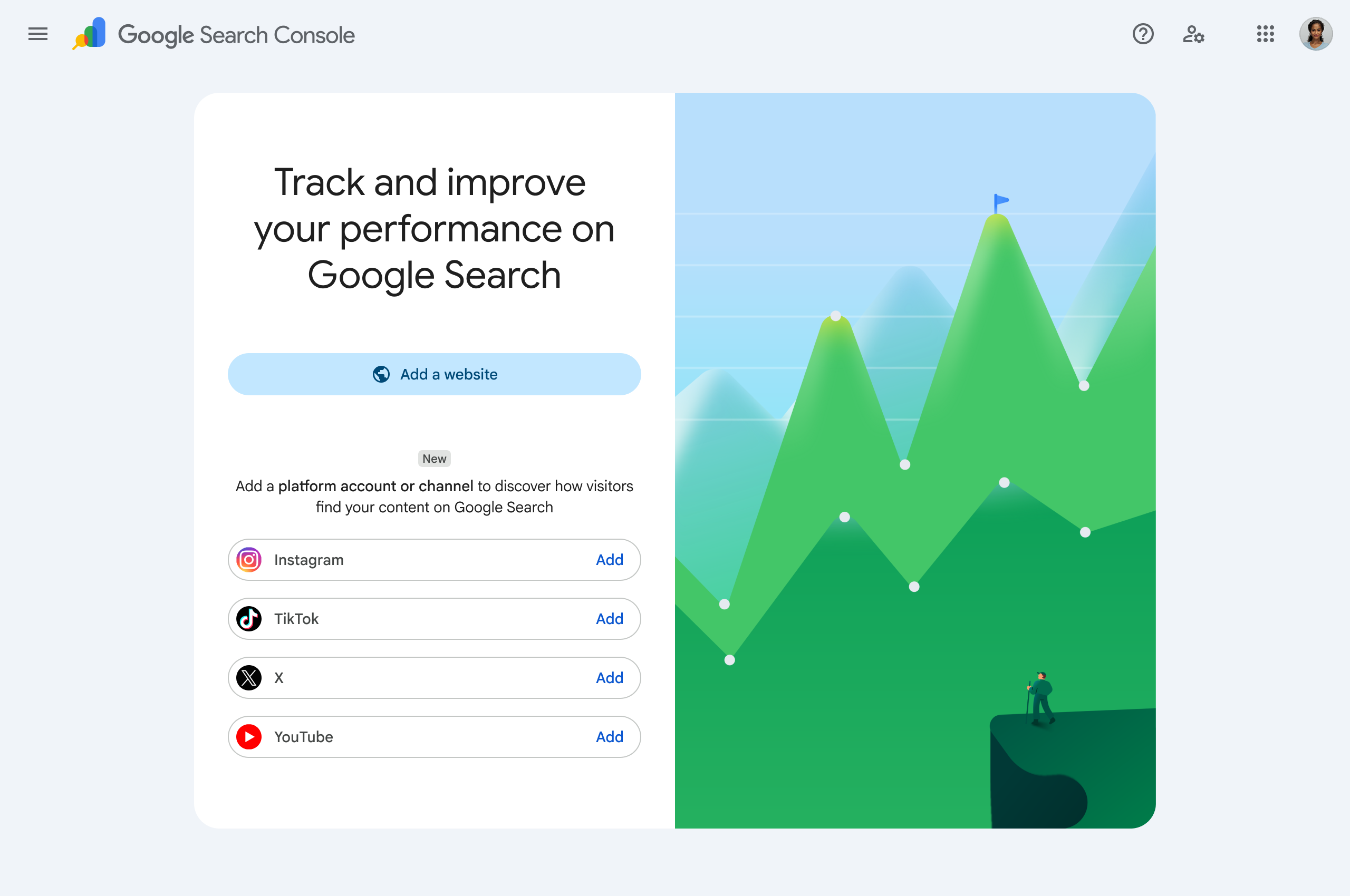 Adding social profiles to Search Console