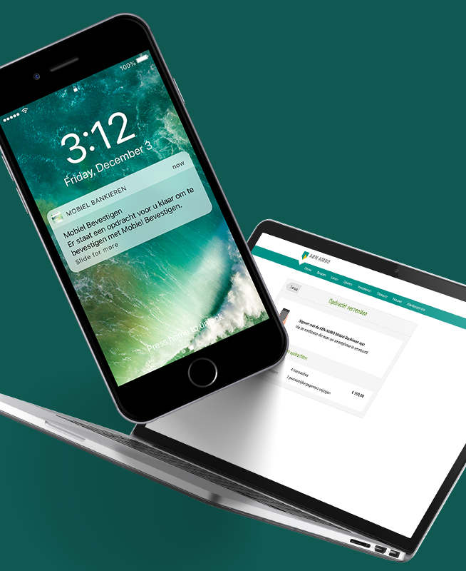 ABN AMRO Mobiel bankieren visual for mobile devices