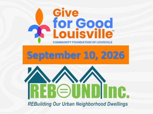 REBOUND Inc. asks for your donation support on Give for Good Louisville Day