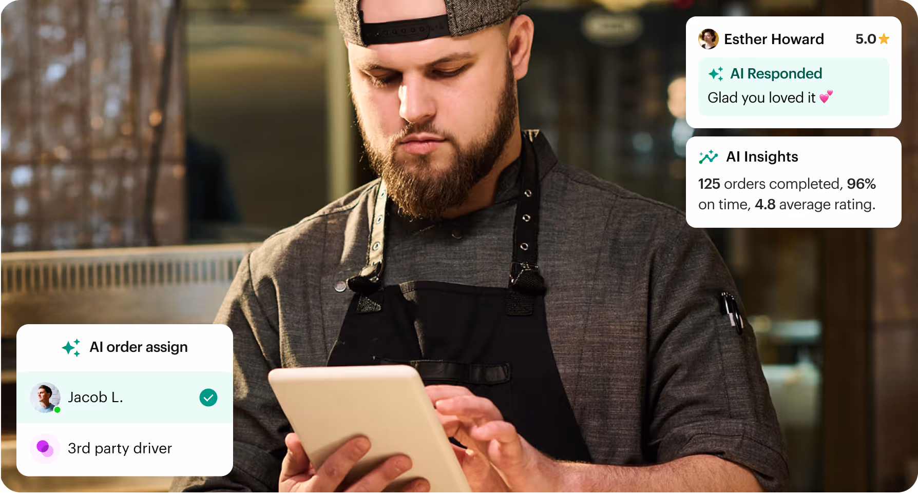 Business owner automating routes and getting positive reviews