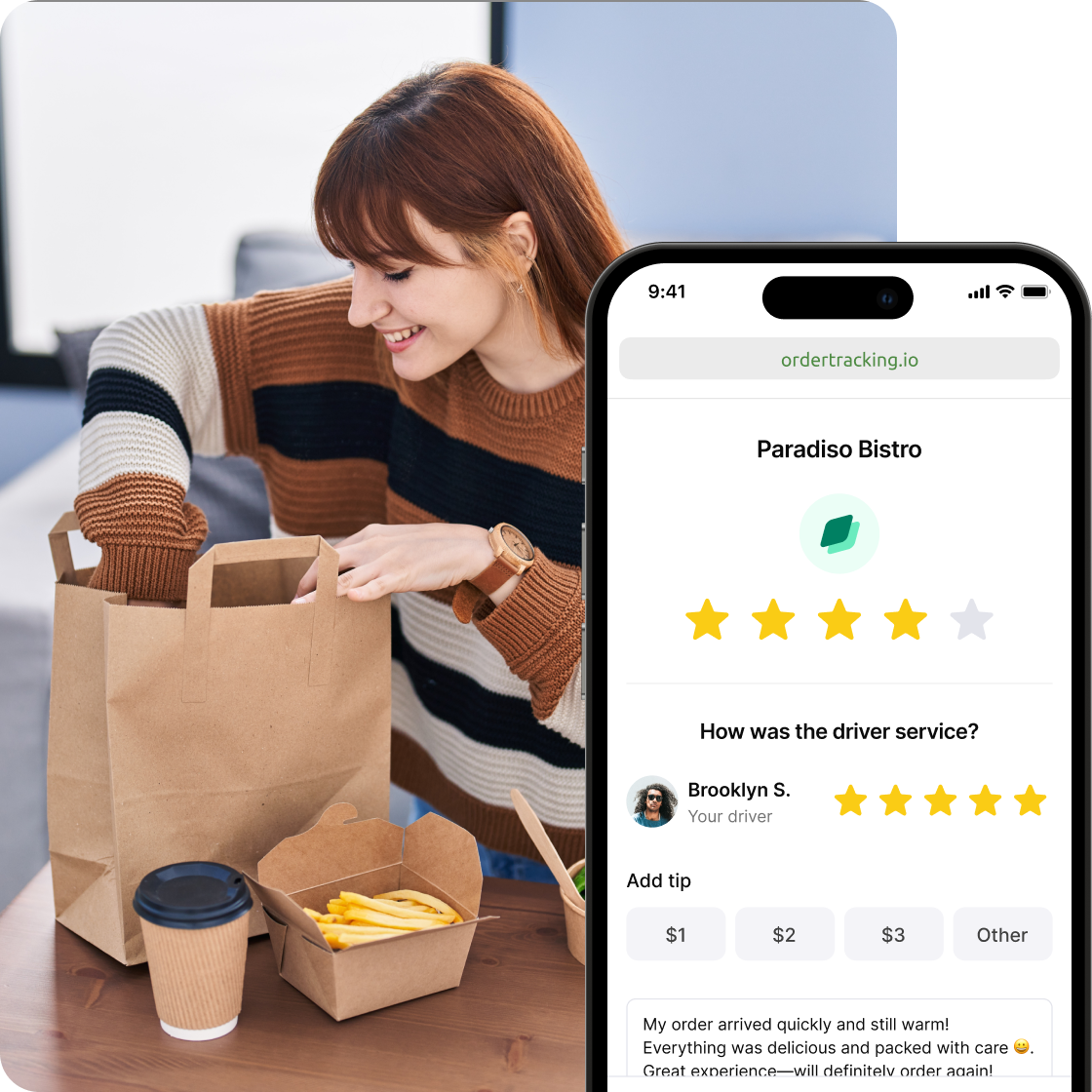 Shipday branded experience user interface 