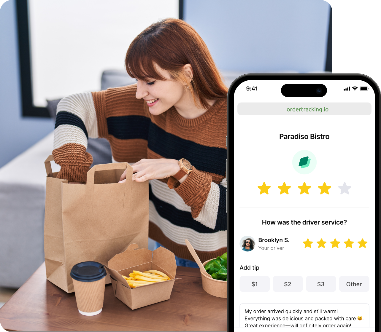 Shipday branded experience user interface 