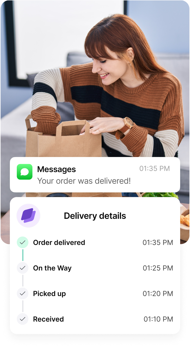 Shipday branded experience user interface 