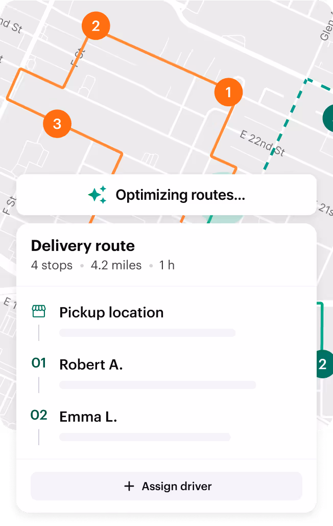 Shipday branded experience user interface 