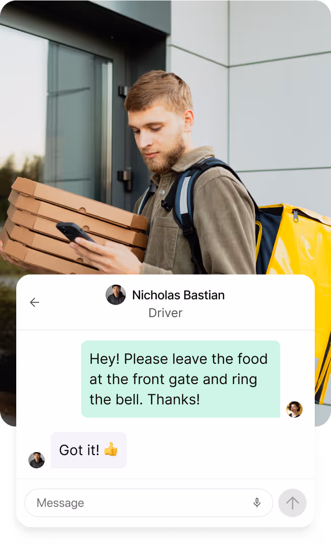 Shipday branded experience user interface 