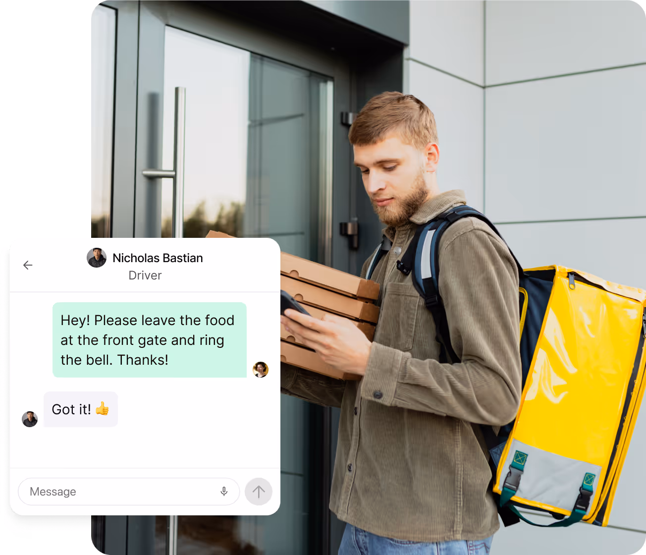 Shipday branded experience user interface 