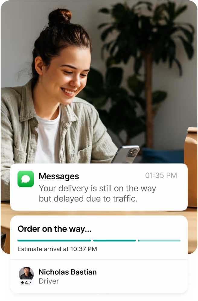 Shipday branded experience user interface 