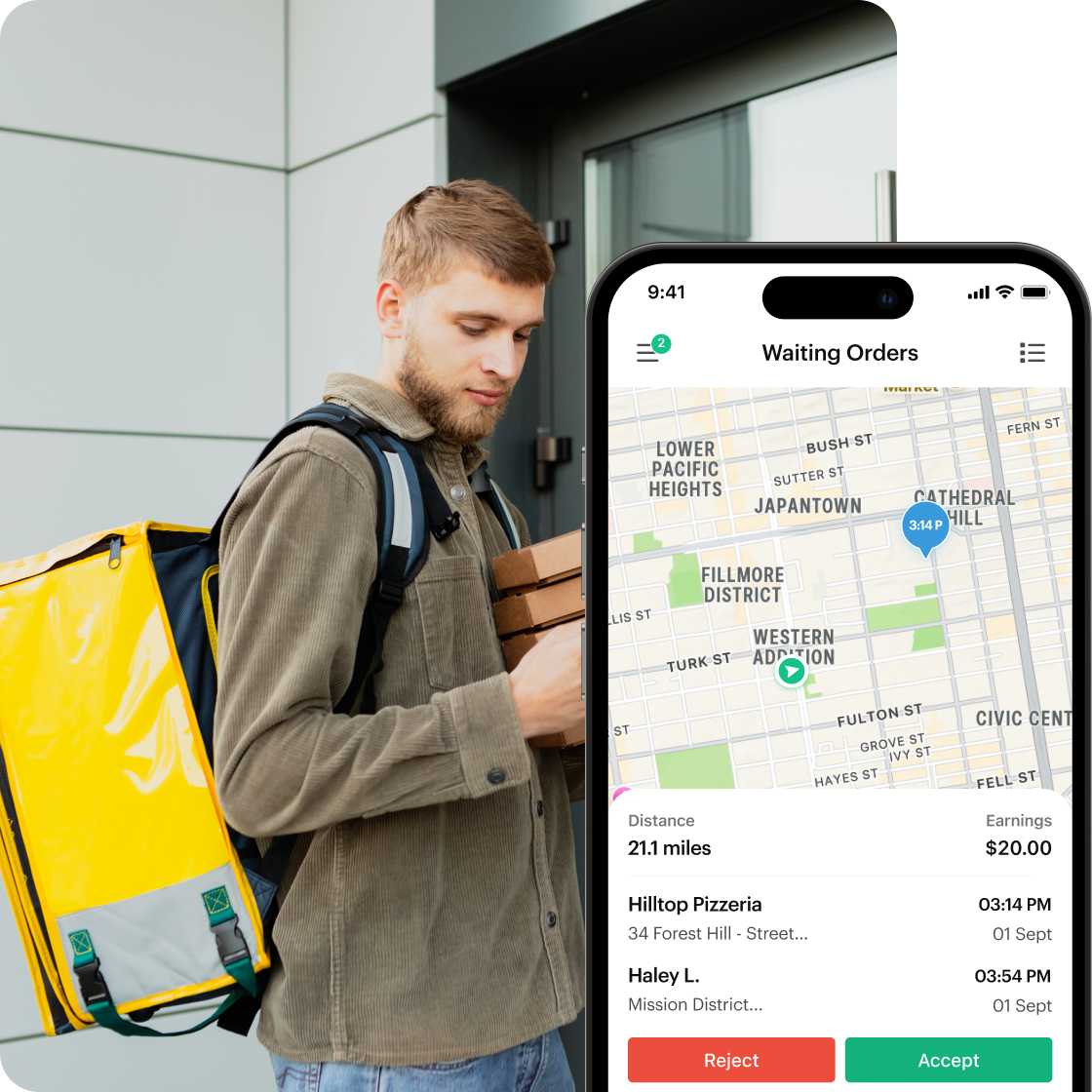 Shipday branded experience user interface 