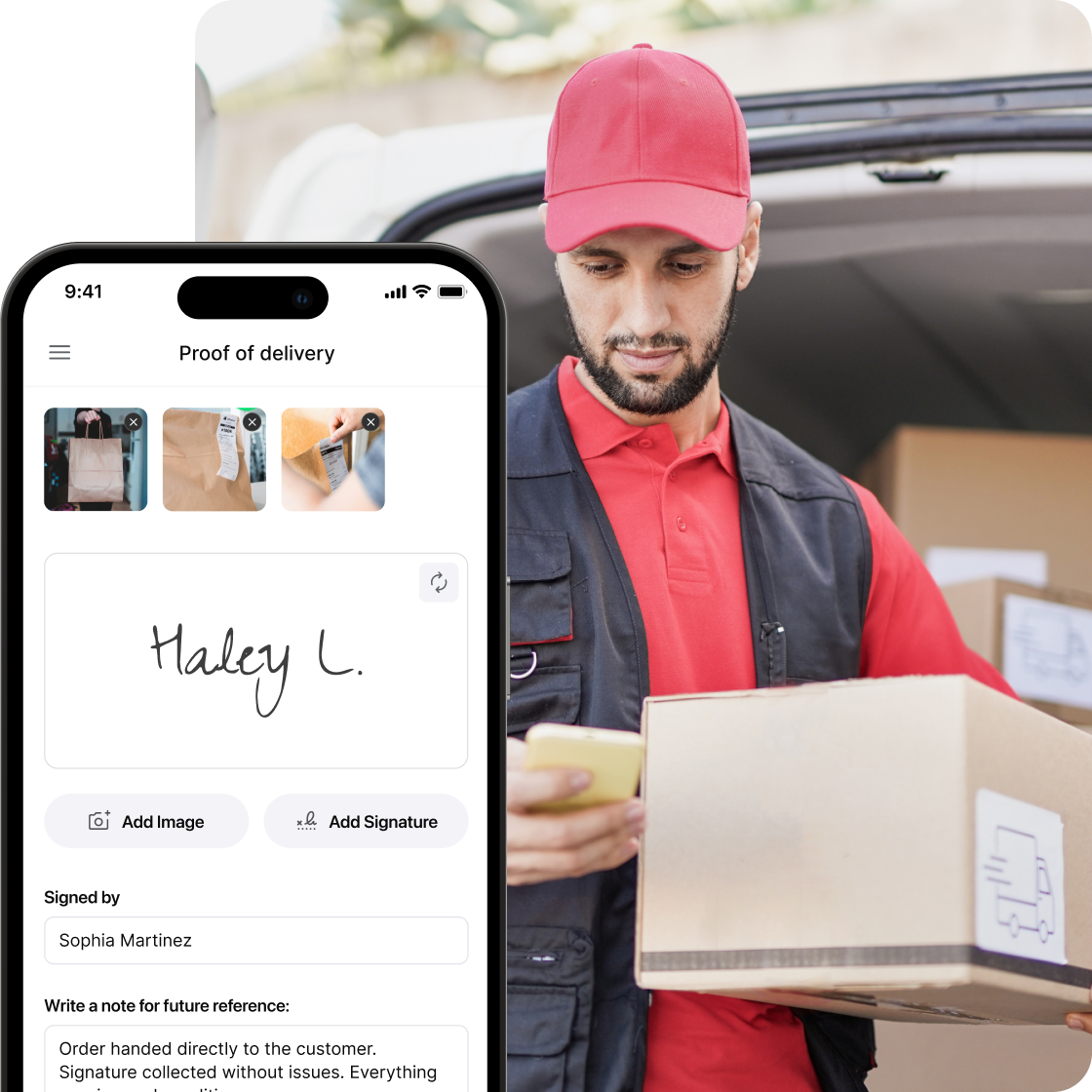Shipday branded experience user interface 