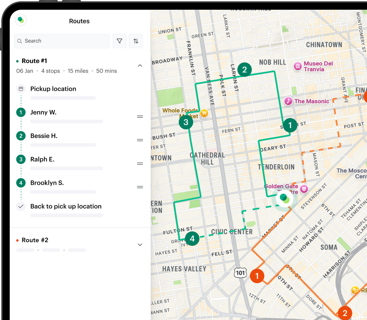 Shipday branded experience user interface 