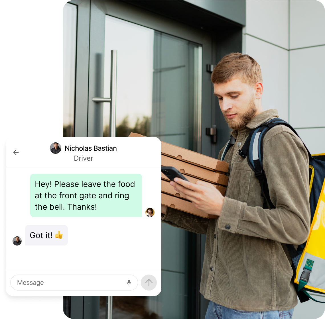 Shipday branded experience user interface 