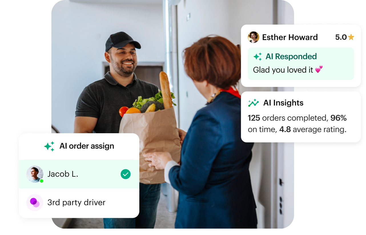 Shipday branded experience user interface 