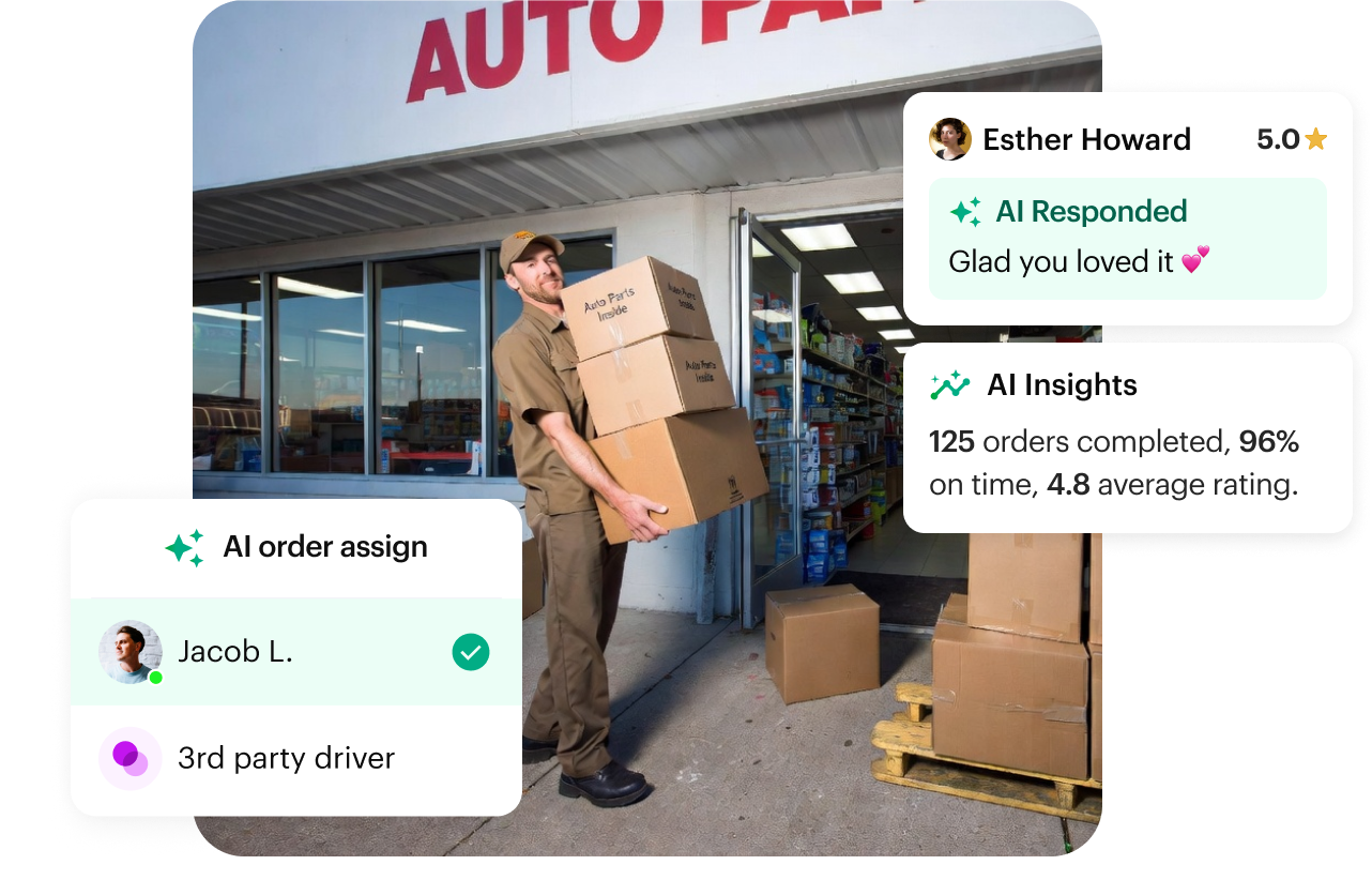 Shipday branded experience user interface 