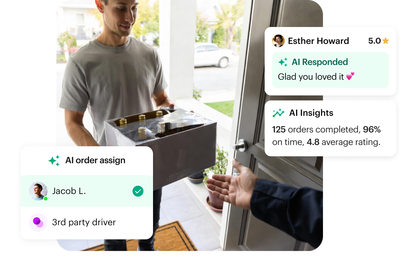 Shipday branded experience user interface 