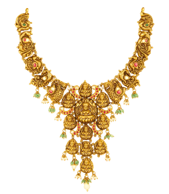 gold temple jewellery necklace
