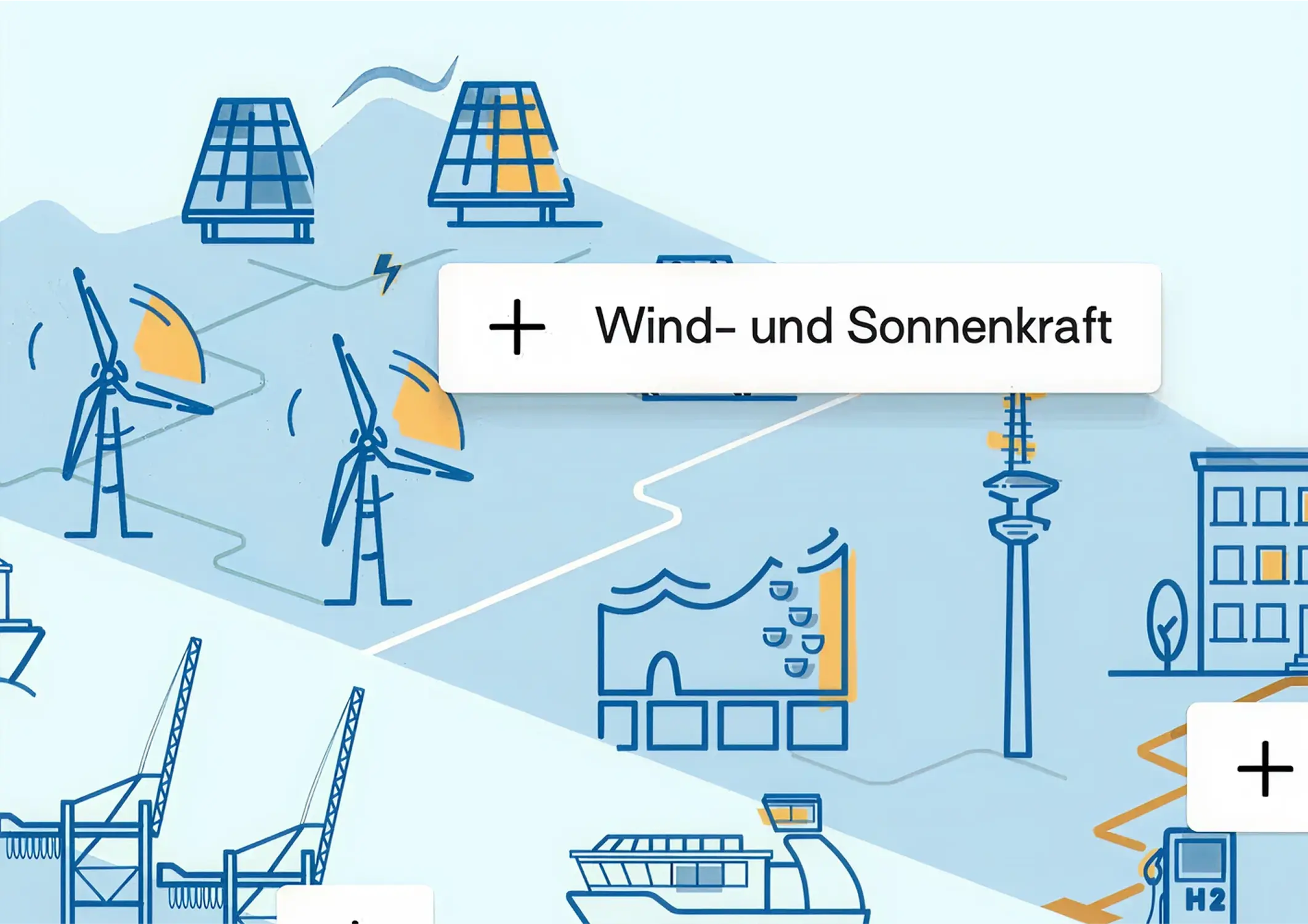 Hamburg Green Hydrogen Hub Illustration
