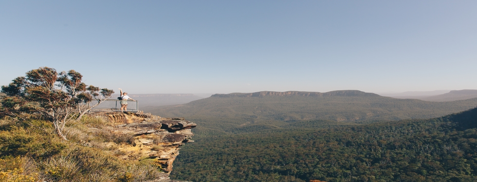 Bridal Veil Lookout at the Leura Cascades