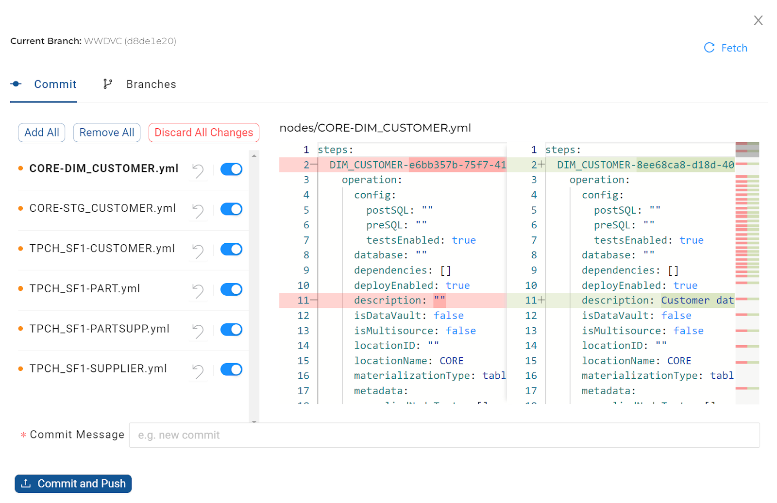 Version control in Coalesce