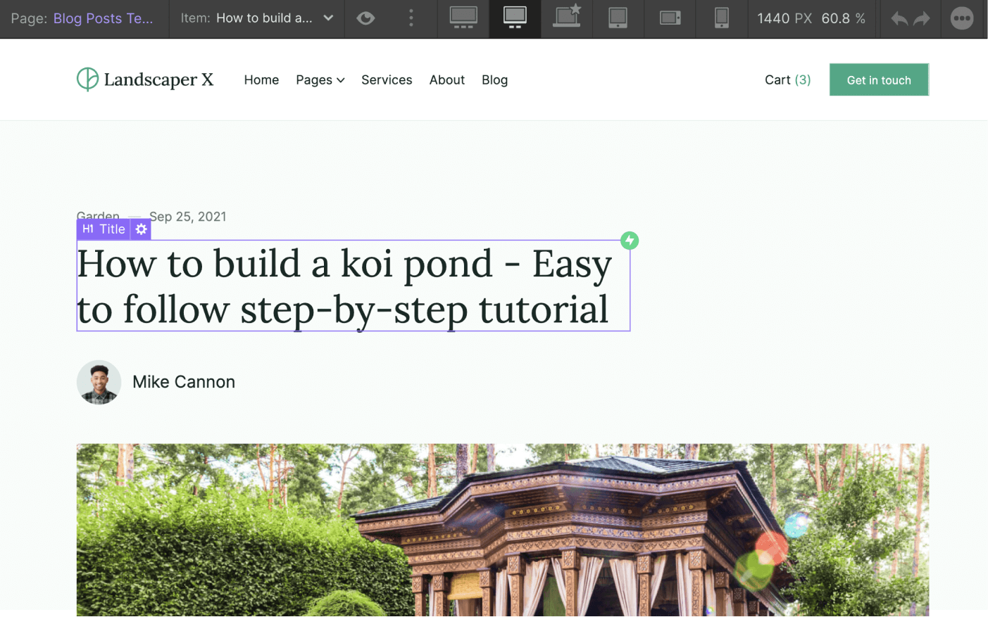 CMS Page - Landscape X Webflow Template