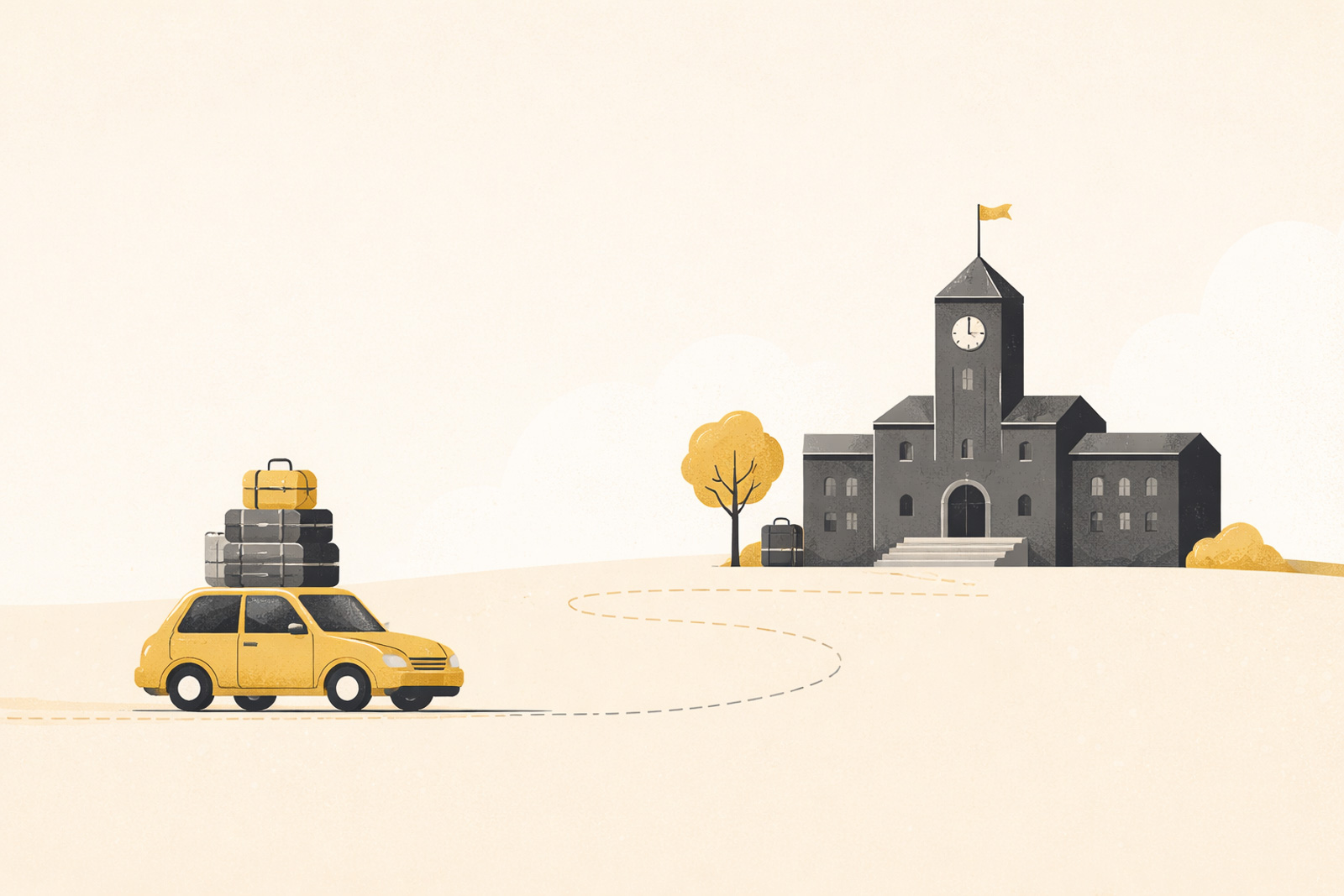 Car arriving at a historic inn near Colonial Williamsburg in Williamsburg Virginia