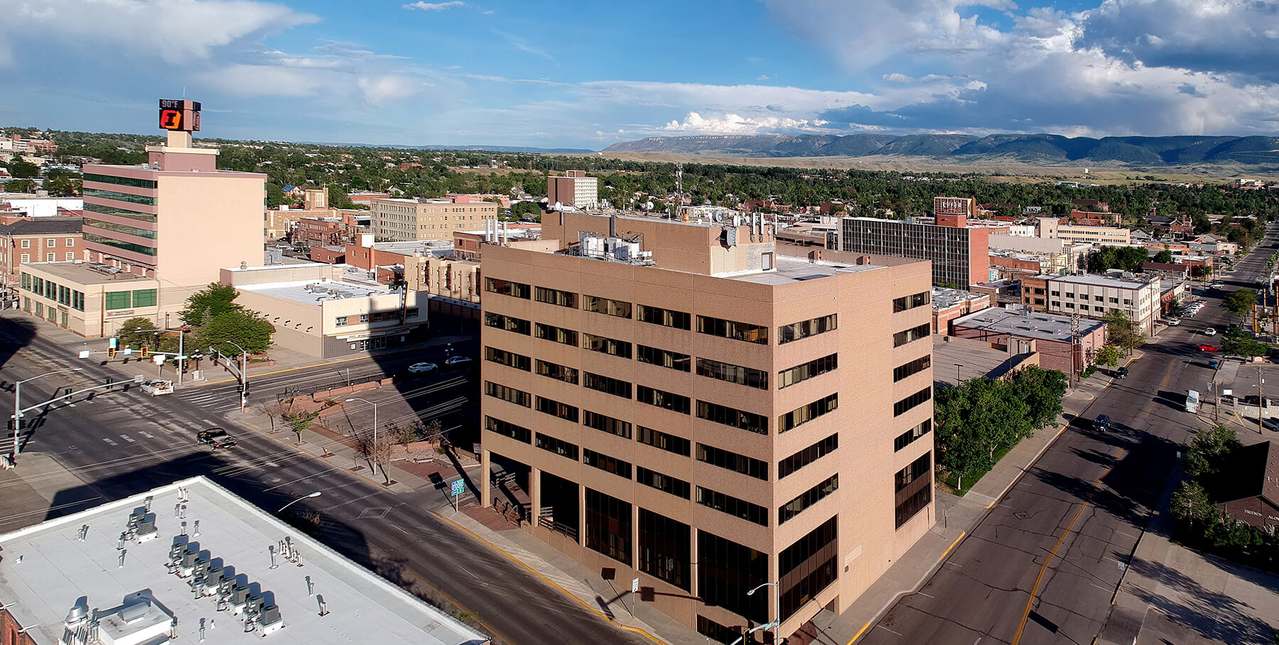 Photo of Casper Wyoming from a drone