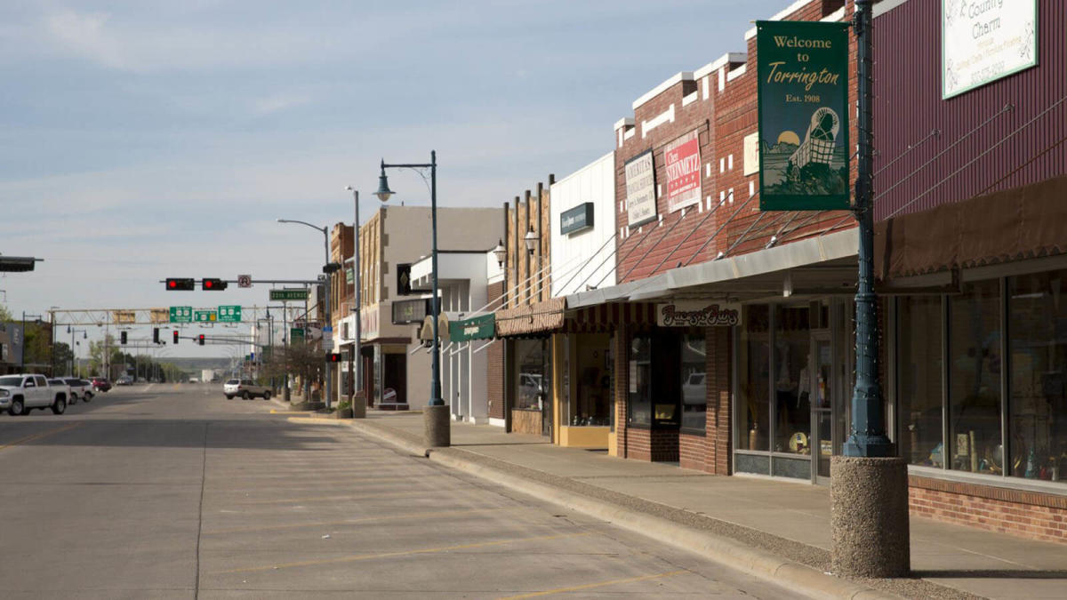 Photo of Torrington Wyoming from a drone