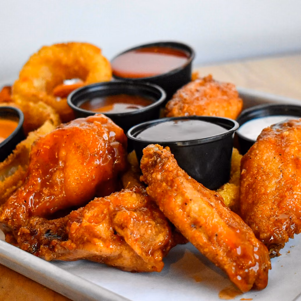 iniburger wings sauce halal chicken wings bbq buffalo