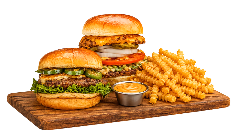 iniBurger Burger and Fries set