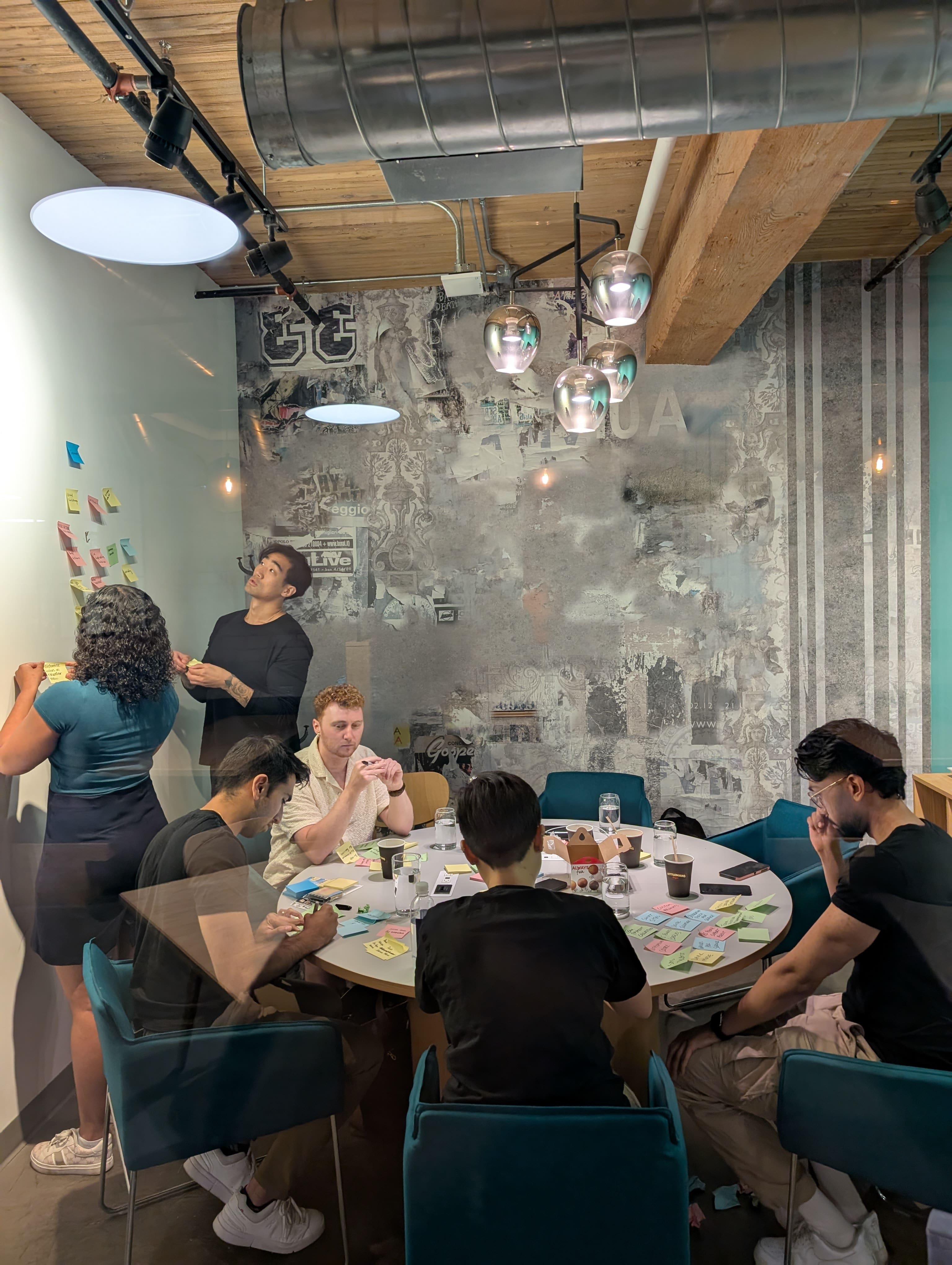 Swift team working at the office