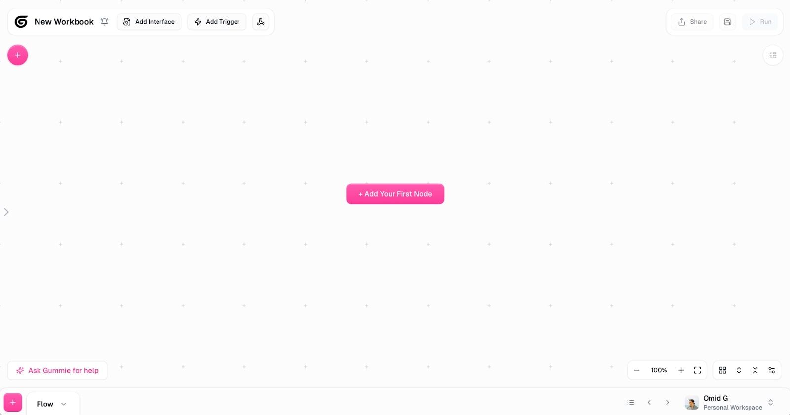 Gumloop canvas no-code builder