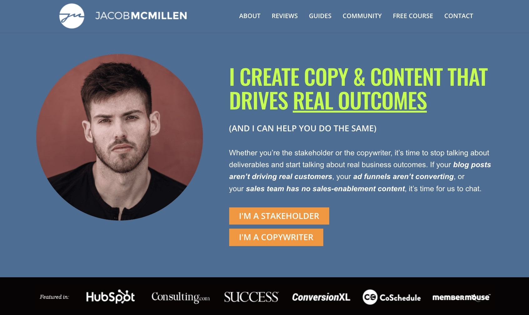 Jacob McMillen's portfolio website