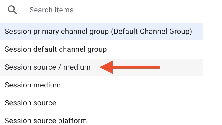 Filtering by source and medium in GA4