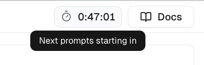 Countdown timer in Peec AI