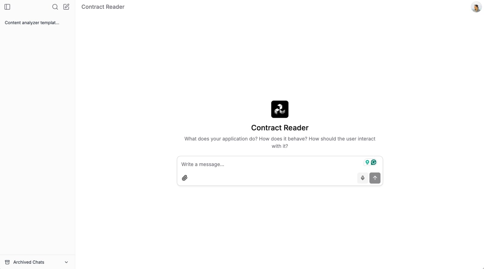 Chatbot interface app in Stack AI