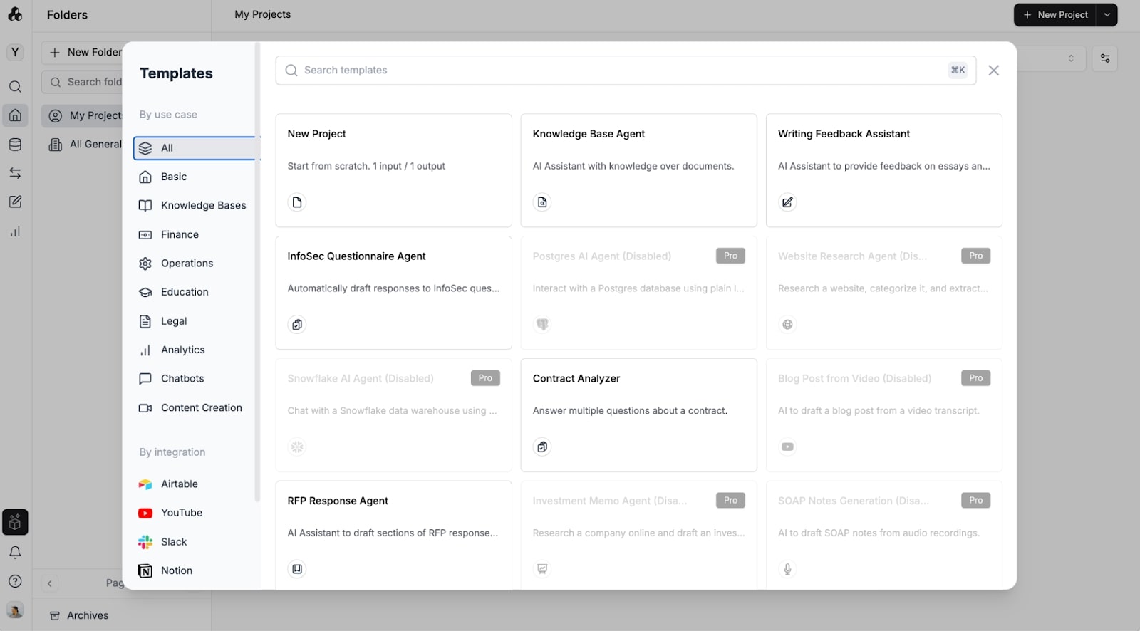Stack AI templates