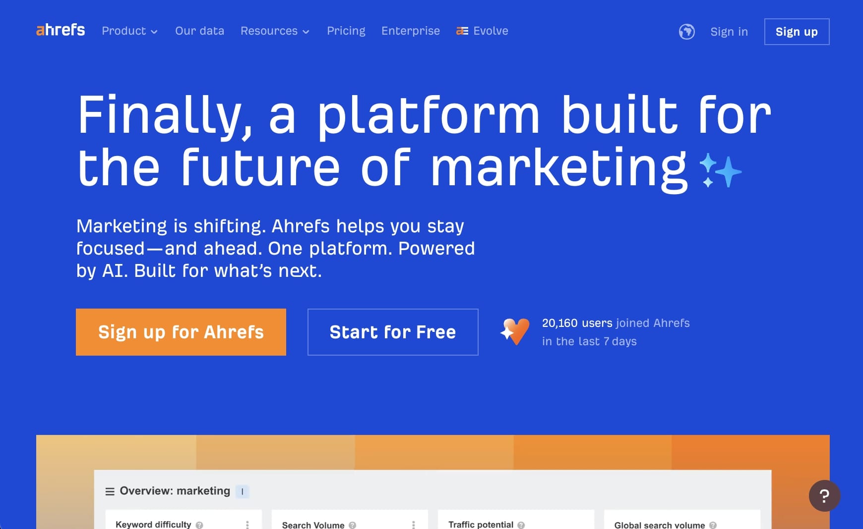 Ahrefs keyword research tool