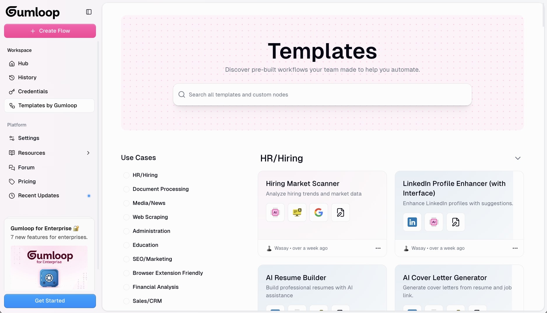 Gumloop templates