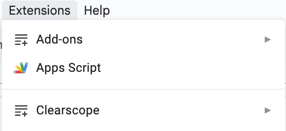Clearscope Google Docs integration