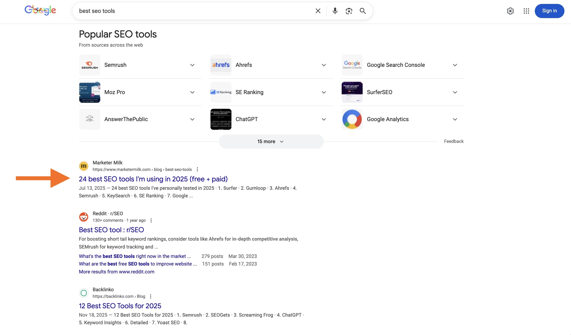 Ranking for best SEO tools