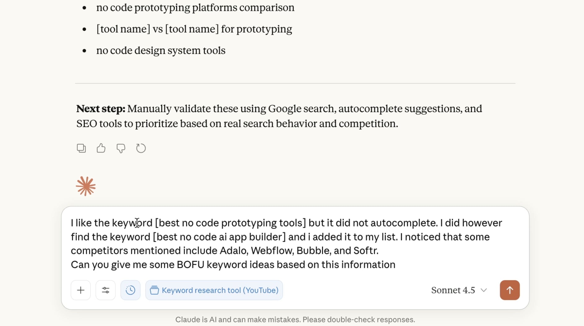 Giving Claude context on previous findings
